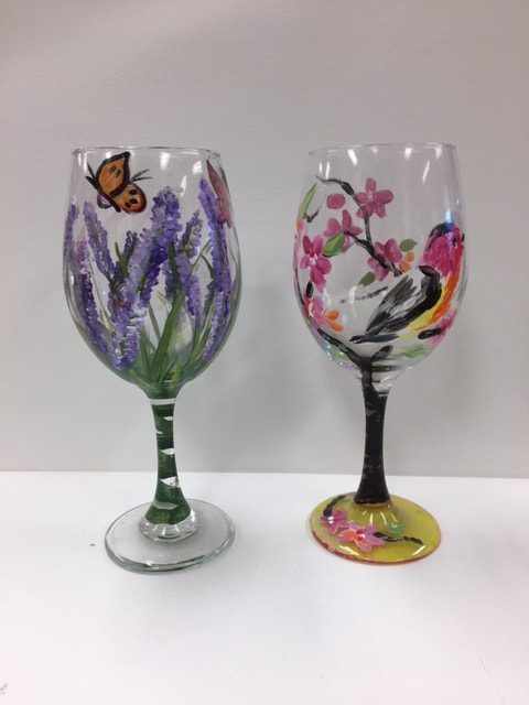 how to DIY Floral Painted Glass Cup Set  Glass decor diy, Glass cup set,  Glass crafts
