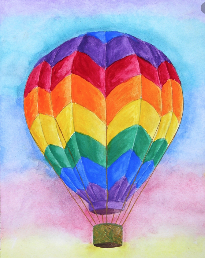 Hot Air Balloon Canvas Painting Kit